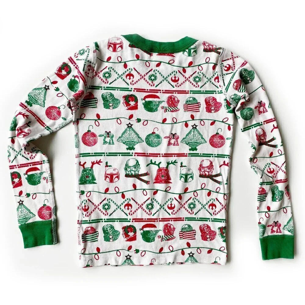 Hanna Andersson Star Wars Christmas Organic Cotton PJ Top Size 8